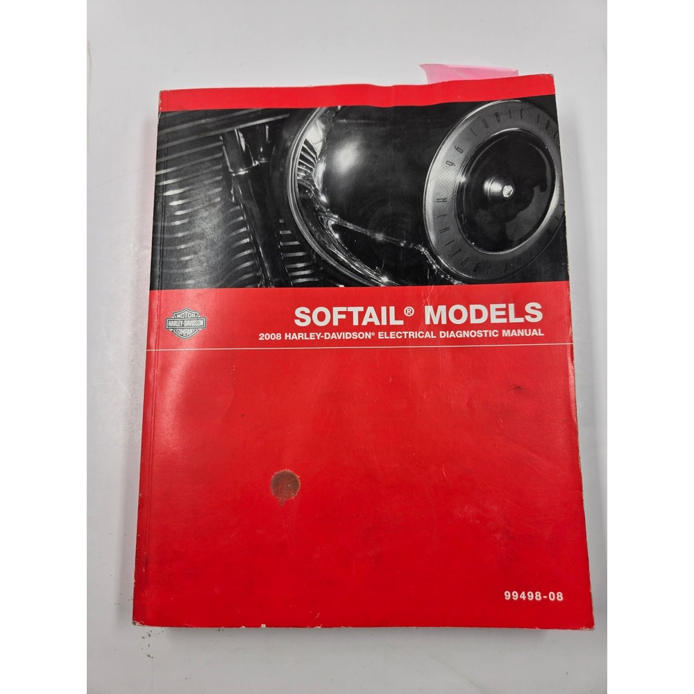 2008 Harley-Davidson Softail Models Electrical Diagnostic Manual 99498-08 OEM